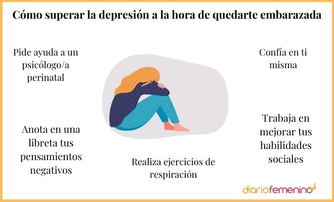Consejos para superar la depresión a la hora de quedarte embarazada