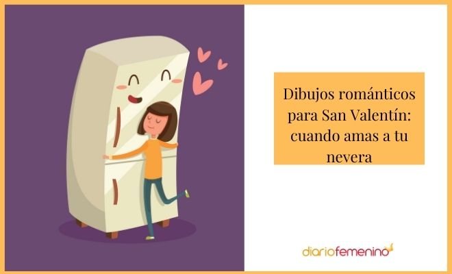 Dibujo de amor a tu nevera por San Valentín