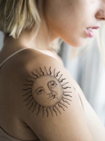Tatuaje de sol y luna: conoce su significado especial y único