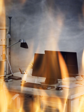 El renovador significado de soñar con un incendio en el trabajo