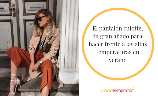 Con los pantalones culotte irás elegante y cómoda a la oficina en verano
