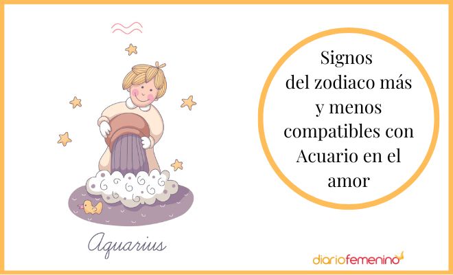 Los signos más y menos compatibles con Acuario