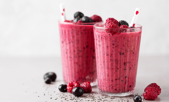 Receta de desayuno con fibra: batido