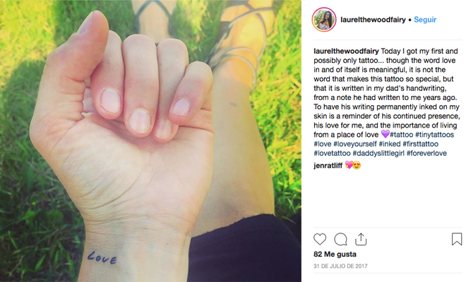 Un tatuaje muy romántico