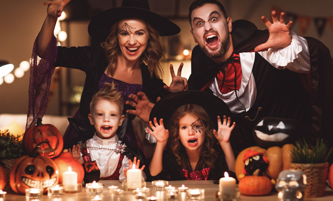 Disfraces de Halloween en familia