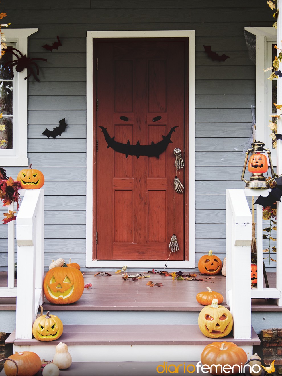 bordado Inadecuado Mamut Ideas de decoración de puertas para Halloween (terroríficas y divertidas)