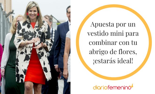 Qué vestidos combinan mejor con un abrigo de flores