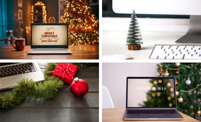 Cómo adornar tu mesa y ordenador de oficina para Navidad