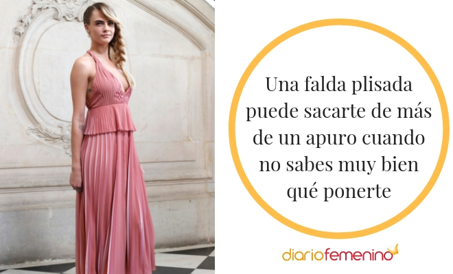 Ideas elegantes e informales para lucir una falda plisada