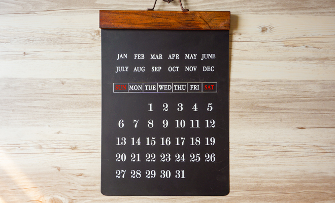 Un calendario para regalar a los clientes de la empresa en Navidad