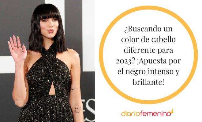 El tinte de pelo de color negro es tendencia en 2023