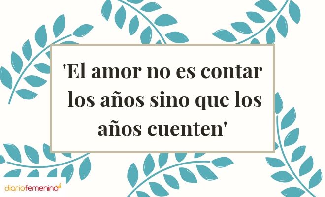 Frase sobre lo fuerte que es el amor por mucho que pasen los años en un matrimonio