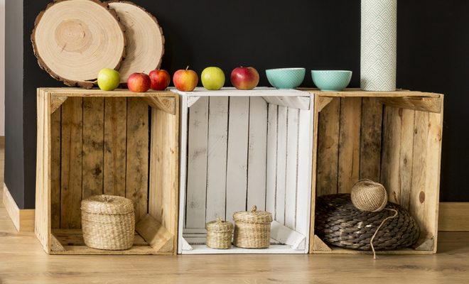 Cómo elaborar muebles con cajones de madera