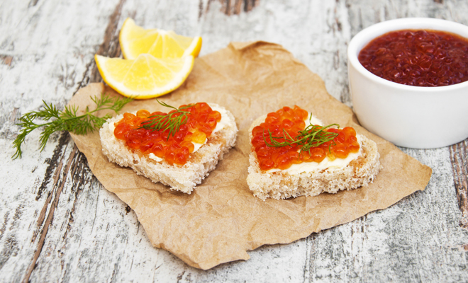 Recetas de canapés y aperitivos para San Valentín