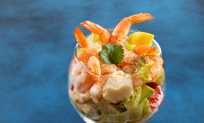 Receta de cóctel de gambas para San Valentín