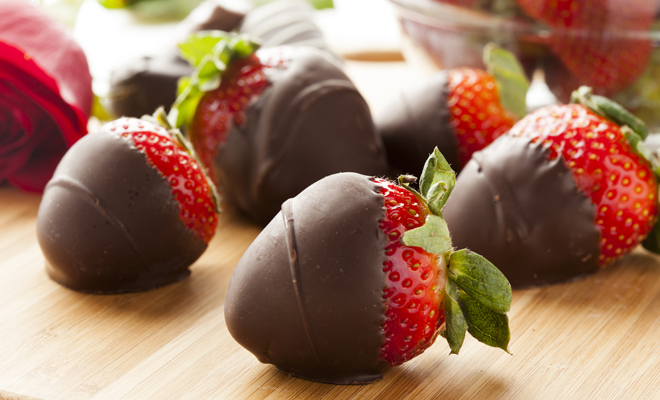 Receta de fresas con chocolate para San Valentín