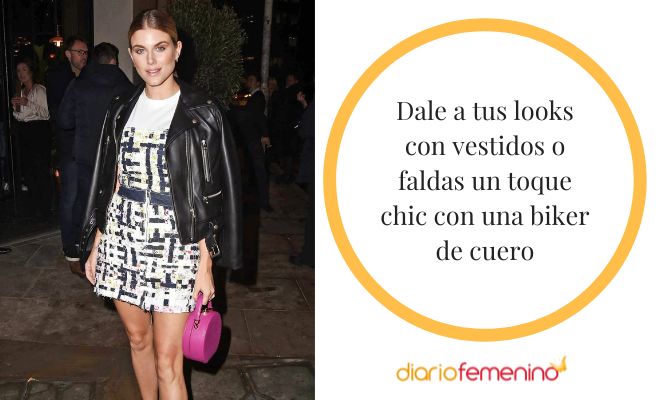 Ideas para combinar una chaqueta de cuero