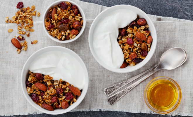 Receta de yogur con avena para desayunar