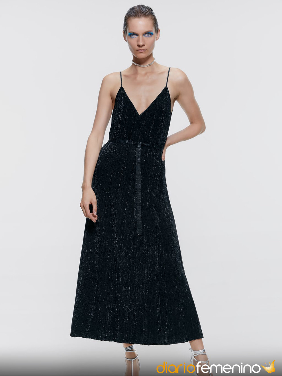 Vestido de glitter para Nochevieja 2019-2020 de Zara