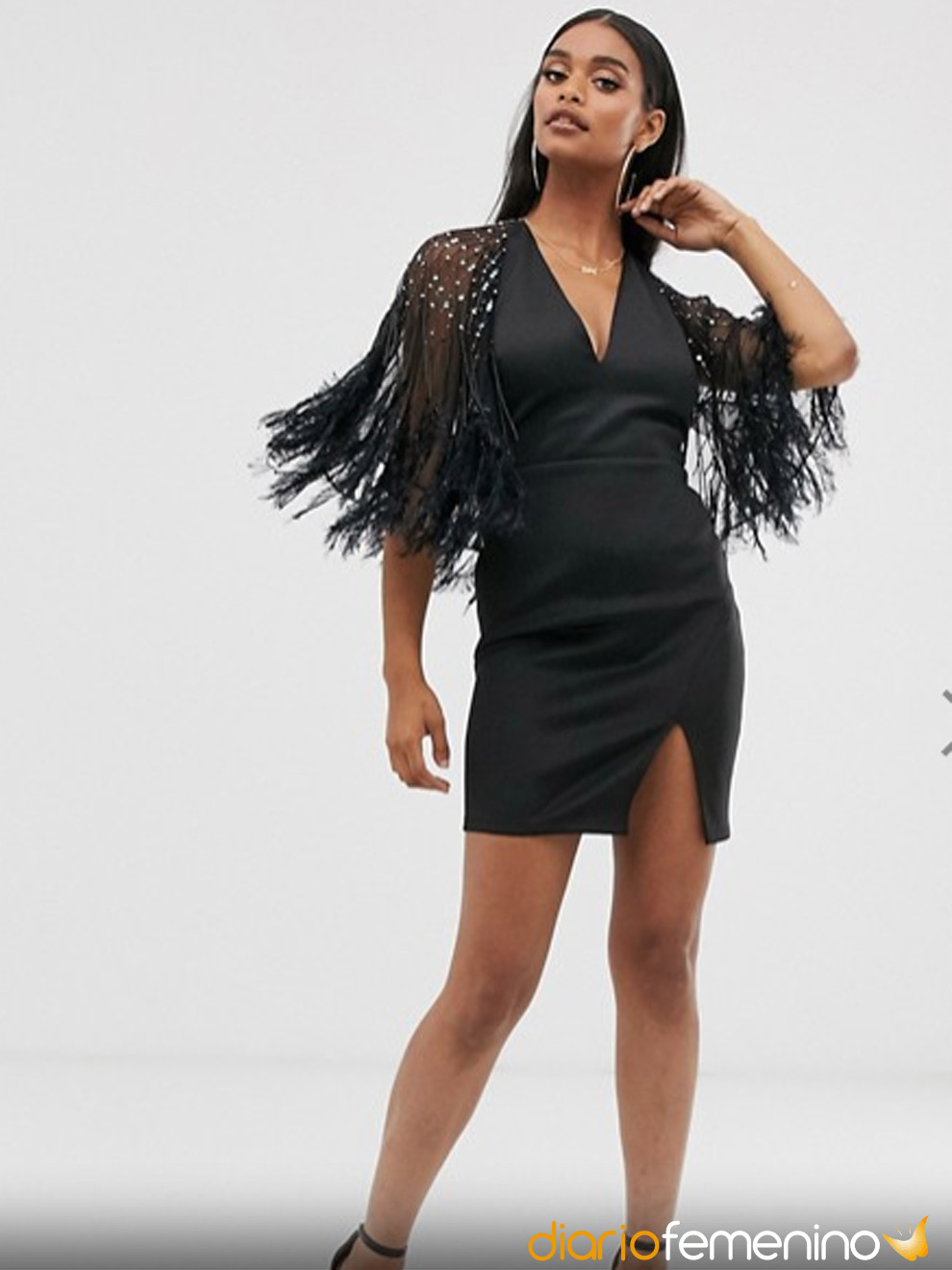 público Plano Asesorar Look de ASOS para Nochevieja 2019-2020: un vestido negro de tubo