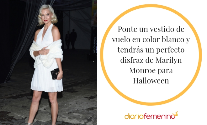 Disfrazarte de Marilyn Monroe en Halloween es muy sencillo