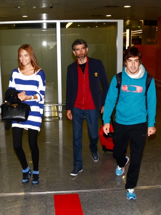 Dasha Kapustina, novia y talismán de Fernando Alonso en el GP de China