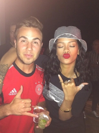 Rihanna, de fiesta con Götze tras la victoria en el Mundial 2014 de Alemania