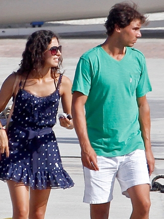Rafa Nadal, su novia, Xisca Perelló, y su hermana, Maribel, de vacaciones en Ibiza