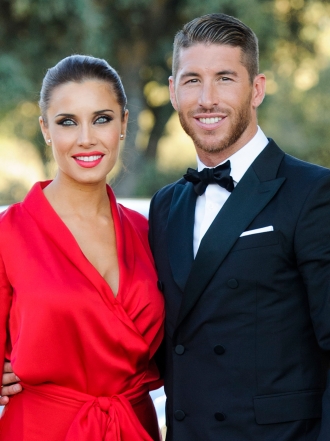Pilar Rubio y su hijo, el principal apoyo de Sergio Ramos en la final de la Supercopa