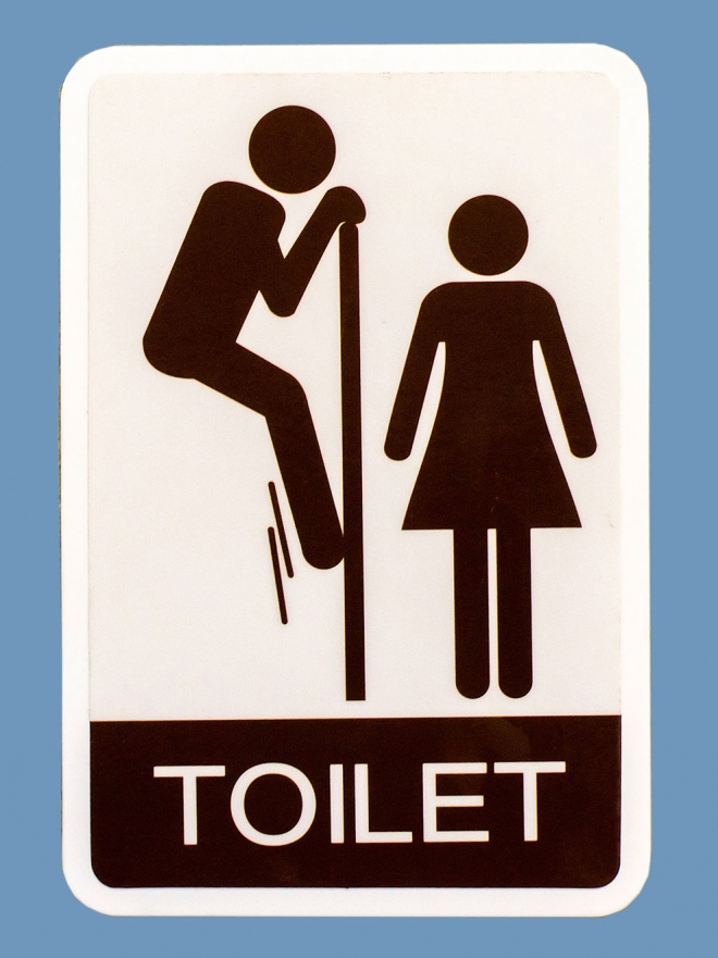Señales graciosas en baños de mujeres y hombres: carteles para 'mearse' de  risa