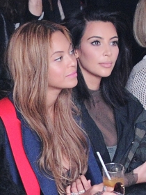 Kim Kardashian y Beyoncé apoyan la moda de Kanye West