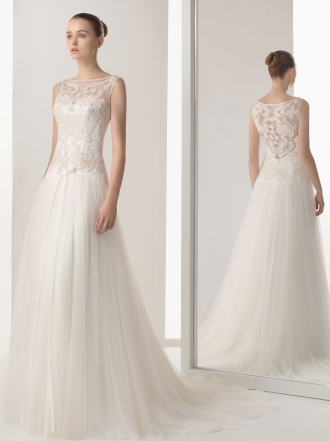Vestidos de tul para novias Rosa Clará