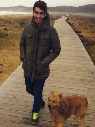 Perros de famosos: Átor, el Pastor Vasco de Jon Kortajarena