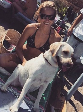 Perros de famosos: la Labrador de Ana Fernández