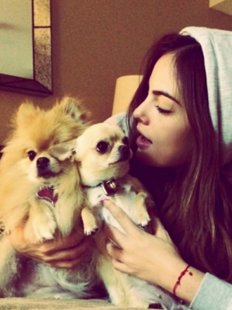 Perros de famosos: Ximena Navarrete, la pomerania Simona y la chihuahua Roberta