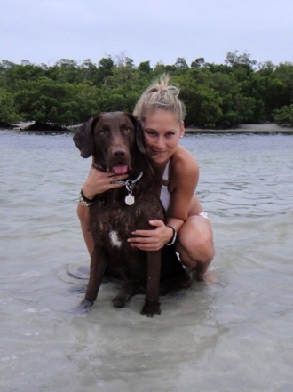 Perros de famosos: Jack el chesapeake bay de Anna Kournikova