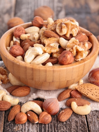 Los frutos secos y otros snacks sanos para mantener la línea