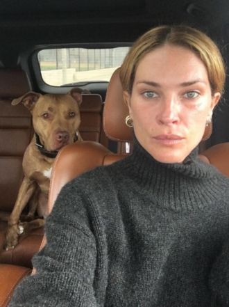 Perros de famosos: Cream, el Pitbull de la modelo Erin Wasson