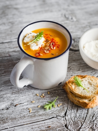 Sopa de calabaza y otros purés sencillos para el día a día