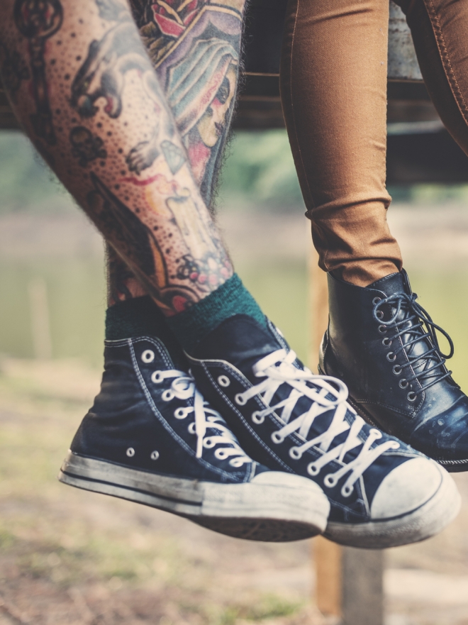en progreso Tacón Tradicional Ideas de tatuajes para hombres en las piernas