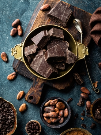 Recetas con chocolate negro con menos de cinco ingredientes