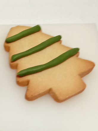 Galletas de Navidad en forma de árbol o copo de nieve