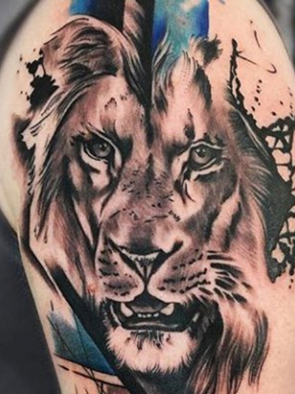 Los 6 significados de los tatuajes de cara de león
