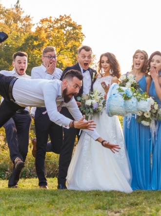 Las fotos de boda más divertidas y locas: inspírate en ellas