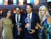 Xisca Perelló y Carolina Cerezuela animan a Moyá y Nadal en el US Open