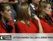 Letizia pide silencio en la presentación de Madrid 2020