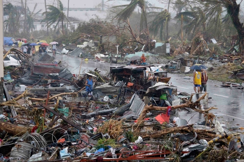 Los destrozos del tifón Yolanda a su paso por Filipinas