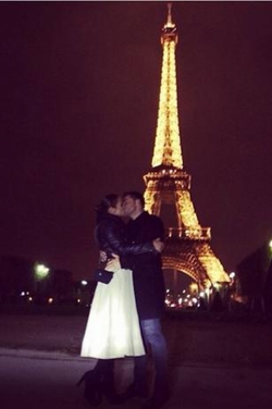 Paula Echevarría y David Bustamante, una pareja más de enamorados en París