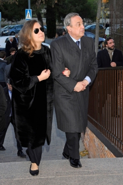 Florentino Pérez también acudió al funeral de Irene Vázquez