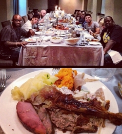 La comilona de Justin Bieber en Acción de Gracias 2013